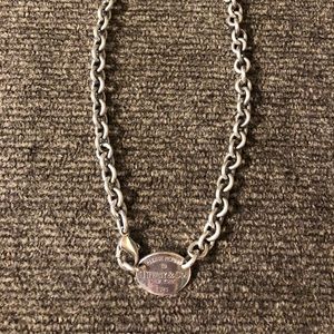 Return to Tiffany Oval Tag Necklace